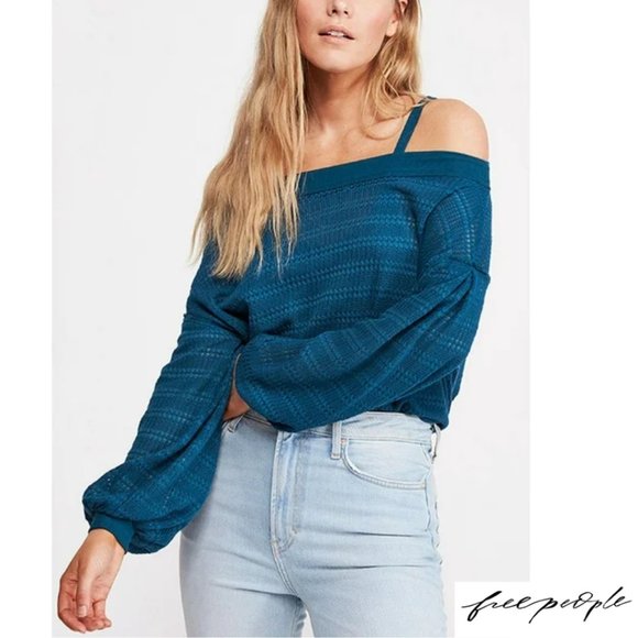 Free People Cold Shoulder Top - Picture 1 of 9